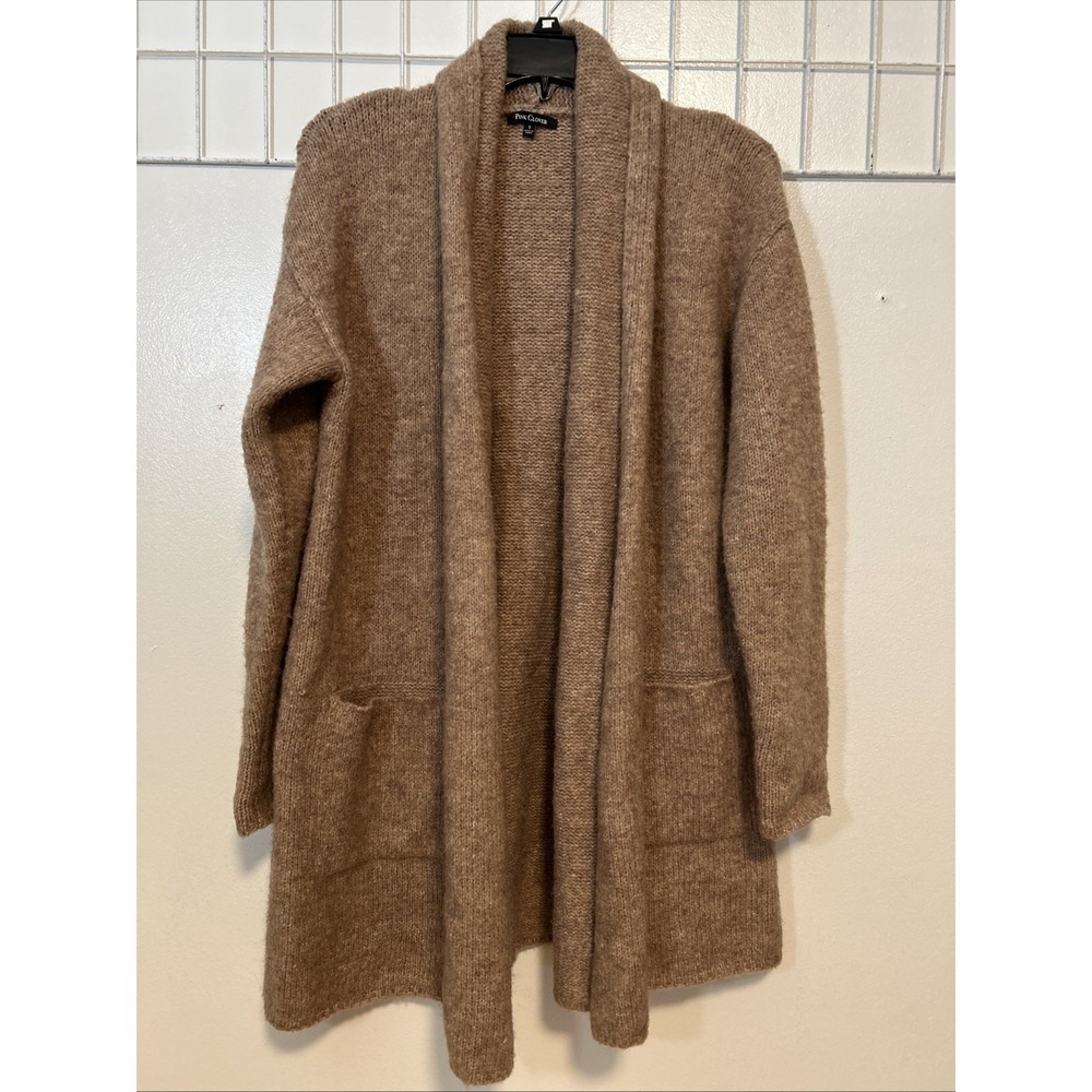 Pink Clover Womens‎ S Blush Open Front Duster Cardigan Long Sleeve 6208
